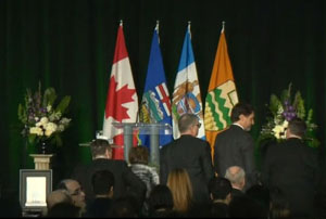 Prime Minister Justin Trudeau, Alberta Premier Jason Kenney