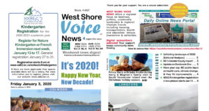 WSV Weekend Digest – January 3, 2020 Issue West Shore Voice News, January 3, 2020