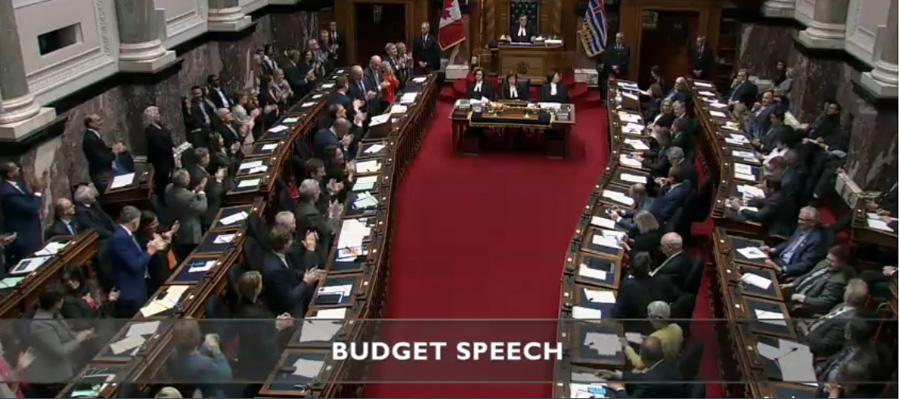 BC Legislative Assembly, Budget 2020