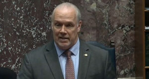 Half-day legislative session mobilizes COVID-19 financial aid in BC Premier John Horgan, March 23, 2020