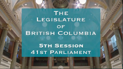 5th session, 41st parliament, bc legislature