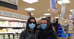 Okay to shop for groceries when you need to during COVID 19 COVID-19, masks and gloves, grocery shopping
