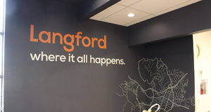 Taxes up 1.9% in Langford this year, property tax penalty dates adjusted Langford city hall, slogan