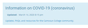 Camosun College shifts to ‘alternative delivery’ Camosun College