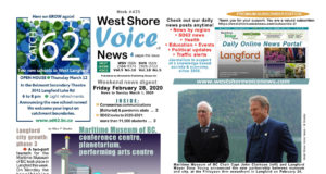 WSV Weekend Digest – February 28 to March 1, 2020 Issue West Shore Voice News, February 28 to March 1, 2020