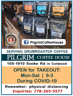 Pilgrim Coffee House, Colwood, COVID-19