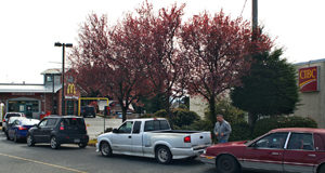 The changed face of Sooke during COVID-19 McDonalds, Sooke, April 5 2020