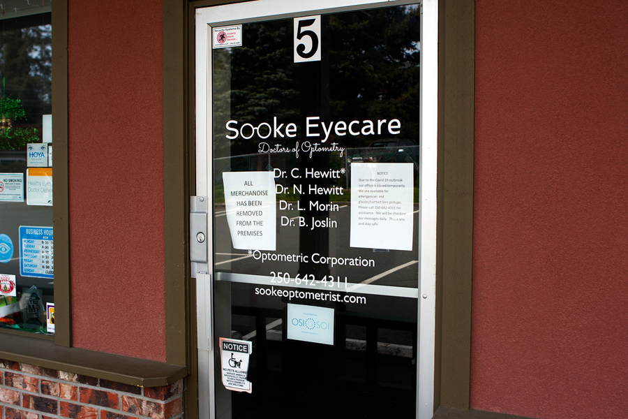 Sooke Eyecare, optometrist, COVID-19