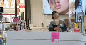 Langford businesses urged to adopt COVID-19 safety measures by April 20 Shoppers, plexiglass shield, April 2020