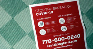 Langford firms up their COVID-19 budget and bylaws COVID-19 Help Line, flyer