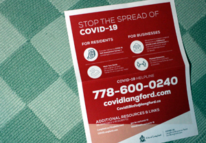 COVID-19 Help Line, flyer