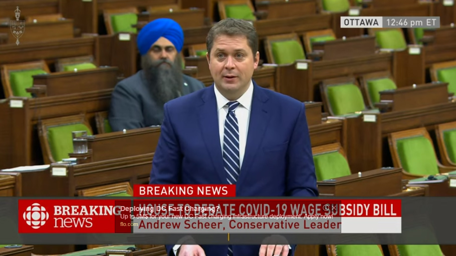 Andrew Scheer, Conservative Leader, House of Commons, April 11, 2020