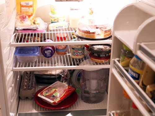 food in fridge