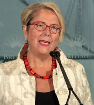 Minister of Mental Health and Addictions, Judy Darcy