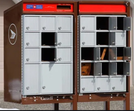 Canada Post, mailbox, open