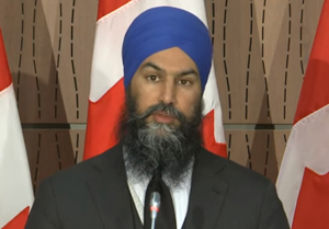 NDP Leader Jagmeet Singh, Ottawa, April 20 2020