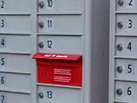 delivery slot, outgoing mail