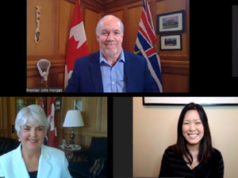 Premier holds live town hall about Restart BC ahead of Phase 2 launch John Horgan, Carole James, BC NDP