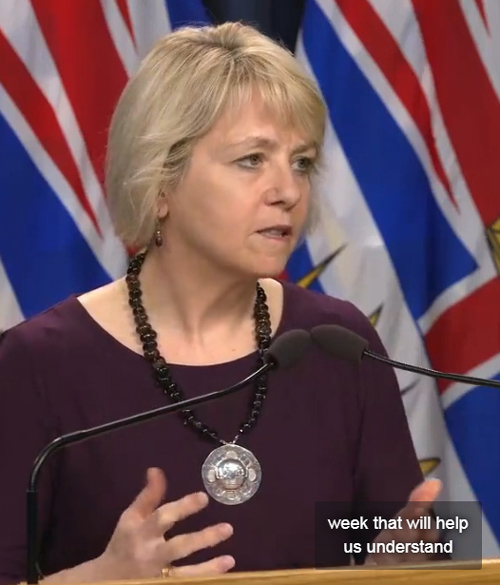 BC Provincial Health Officer Dr Bonnie Henry, May 25 2020
