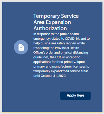 temporary service area expansion, permit
