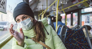 BC Transit aligning with Restart BC: one-way flow, physical distancing, and masks on buses wearing mask, public transit