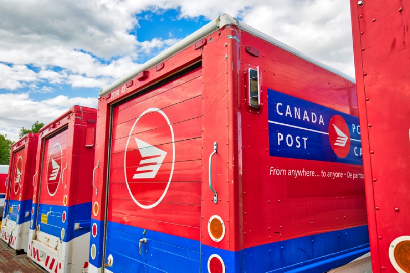 Canada Post trucks