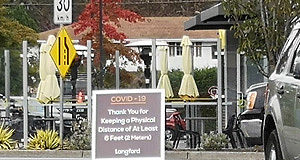 Langford focus: COVID signs around town signage, COVID, Langford, October 17 2020