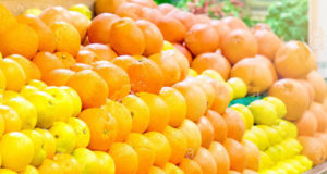 Safety, food security & child care top of mind for BC NDP Leader John Horgan oranges, produce, grocery store