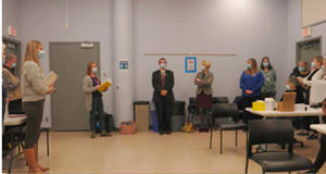 First COVID vaccines in Island Health to staff, Dr Stanwick thanks media Dr Richard Stanwick, Dr Bonnie Henry, first vaccination, Island Health