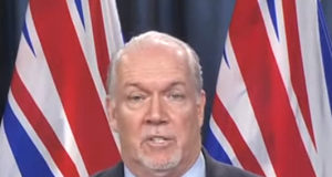 Premier updates British Columbians on interprovincial travel Premier John Horgan, January 14 2021