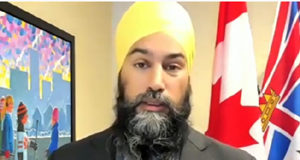 NDP leaders guide the discussion on 1st anniversary of COVID in Canada NDP leader, Jagmeet Singh, Ottawa, January 25 2021