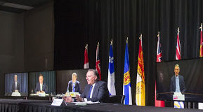 Horgan: exploring health funding transfer timely, BC immunization program complex Premiers meeting, March 4 2021