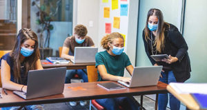 Mental health requires more focus in SD62, says high school teacher students, teachers, masks, COVID, computers