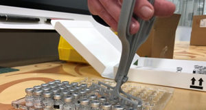 Camosun manufacturing solutions assist with COVID-19 vaccine deliveries Vial grip, trays, Pfizer
