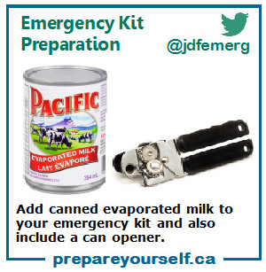 Juan de Fuca Emergency Program – Include evaporated milk in your emergency kit