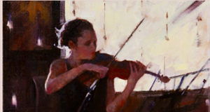 2021 online Sooke Fine Arts Show offers gallery walk-through LadywithViolin, art show