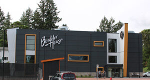 COVID got you climbing the walls? Do it in Langford! boulder house, langford