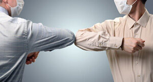 COVID Year 2: Vancouver Island at May 31 elbow bump, masks