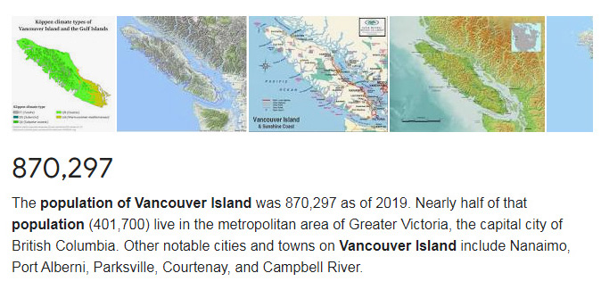 population, vancouver island
