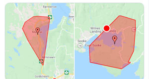 South Vancouver Island: high winds June 5 cause power outages power outage