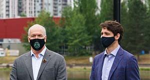 Trudeau & Horgan: Omicron, Canada Health Transfer, disaster response john horgan, justin trudeau