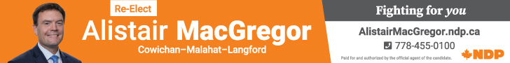Alistair MacGregor, campaign 2021, Cowichan-Malahat-Langford