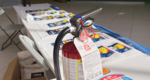 Langford Fire Rescue: info displays slowly re-emerging during COVID fire extinguisher