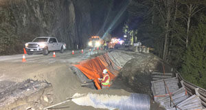 Malahat update: no overnight closures as cleanup continues culvert repair, Malahat