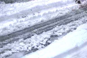 snow, road