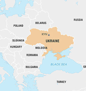 ukraine, map