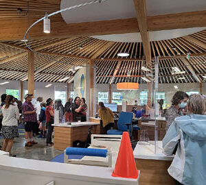 sooke library, opening day