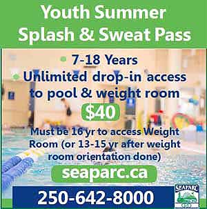 Youth Summer Splash and Sweat Pass – pool and weight room