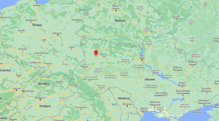 lutsk, map, ukraine