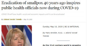 ARCHIVE: Eradication of smallpox 40 years ago inspires public health officials now during COVID-19 ist, clipping